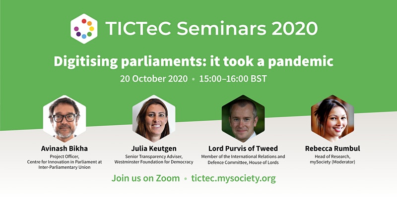 Event cover image for 線上參與：TicTec - Digitising parliaments